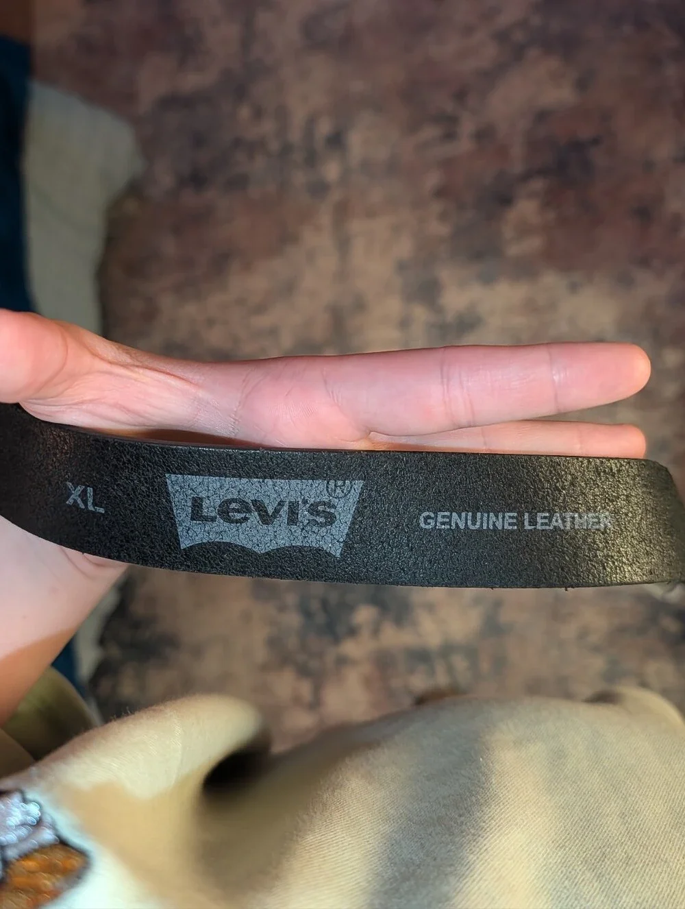 Classic Levis Black Leather Belt
